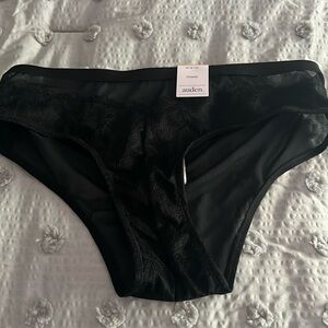 Black lace Auden panties size M